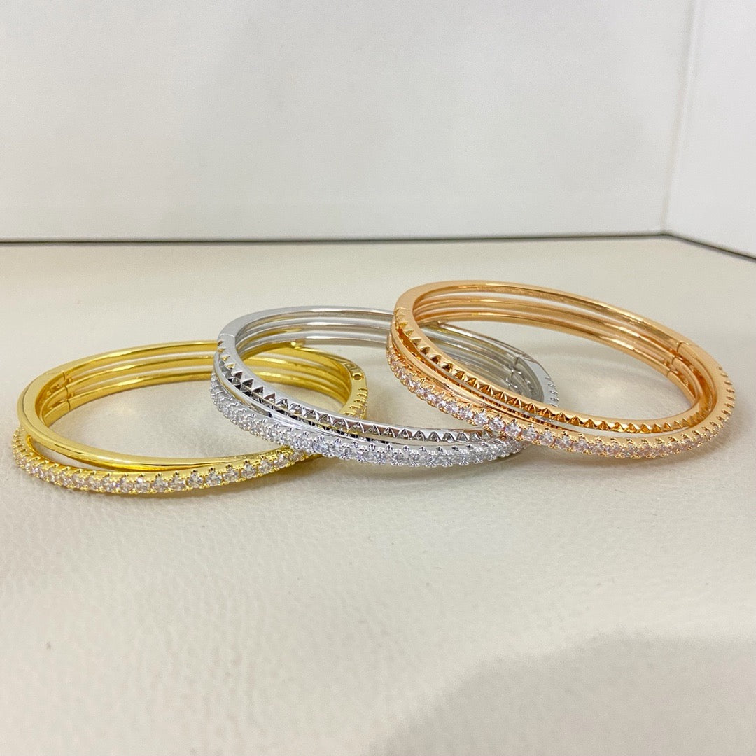 [⭐Shinejoy]ETINCELLE HALF-PAVED DIAMOND BRACELET