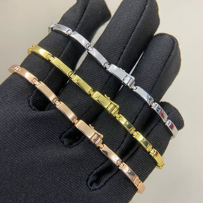 [⭐Shinejoy]PANTHERE HALF DIAMOND ON CHAIN BRACELET