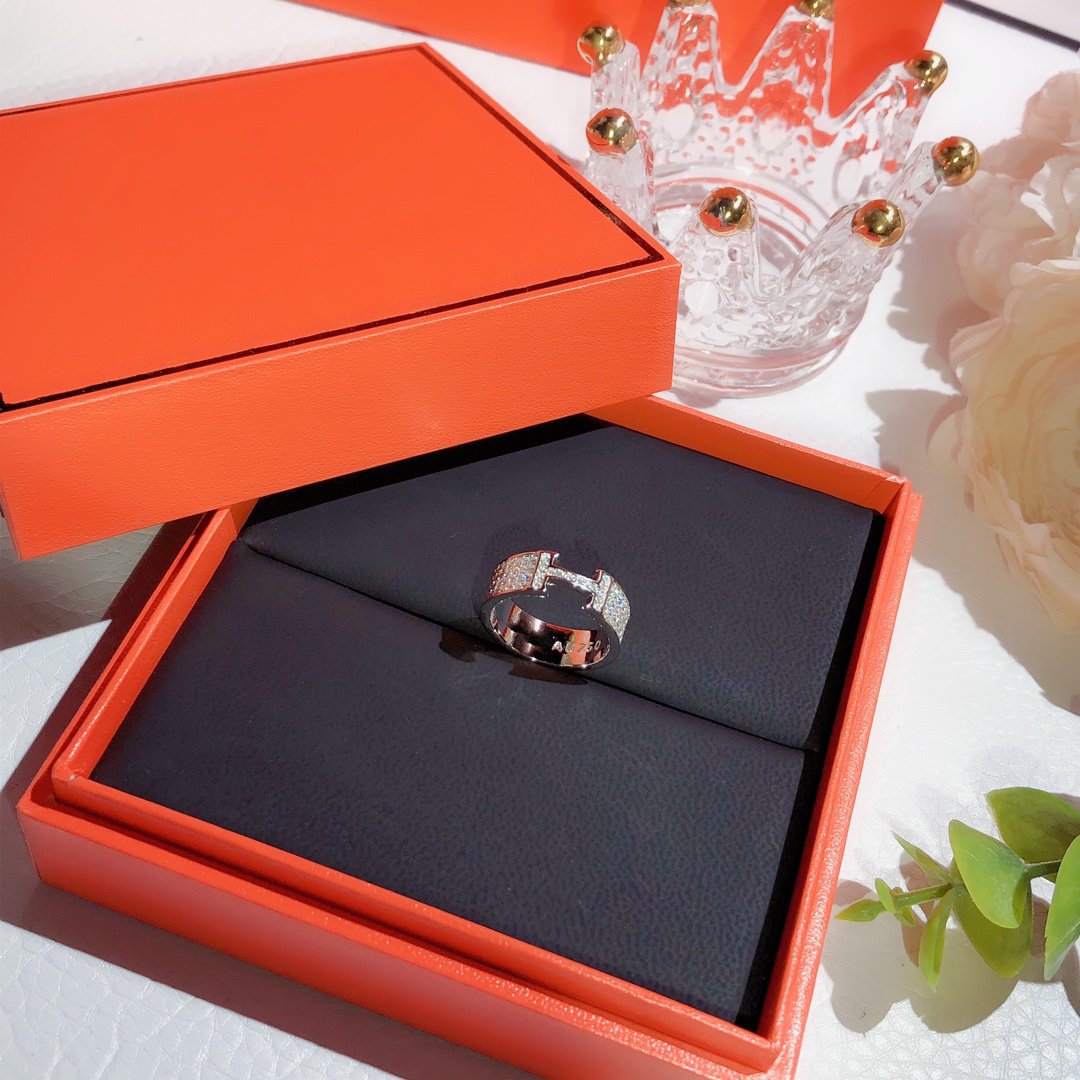 [⭐Shinejoy]H RING FULL DIAMOND