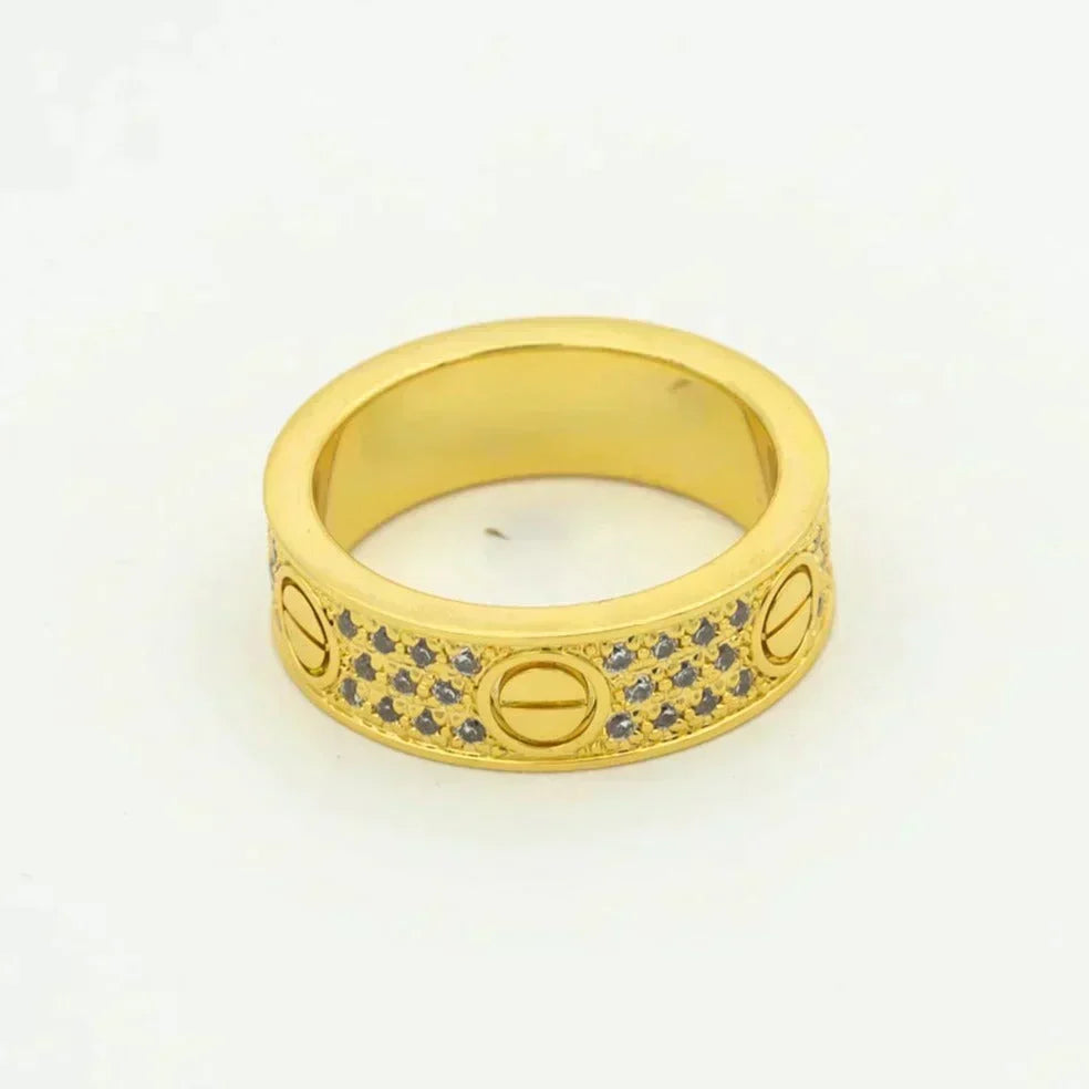 [⭐Shinejoy]LOVE RING 5.5MM DIAMONDS PAVED