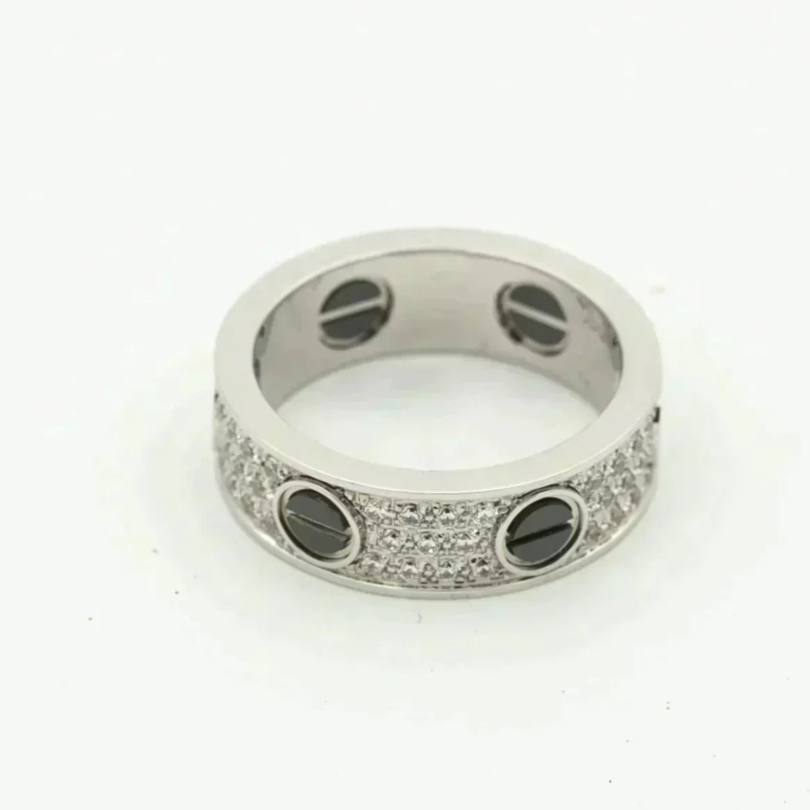 [⭐Shinejoy]LOVE RING 5.5MM DIAMONDS PAVED CERAMIC