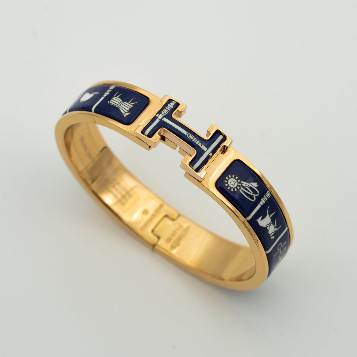 [⭐Shinejoy]H BRACELET BLUE CERAMIC