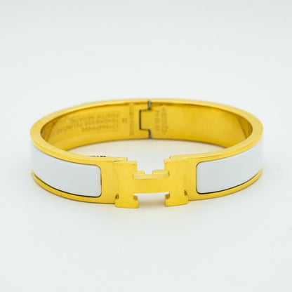 [⭐Shinejoy]H WHITE BRACELET