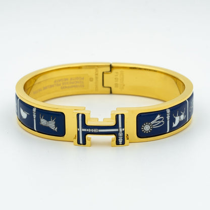 [⭐Shinejoy]H BRACELET BLUE CERAMIC
