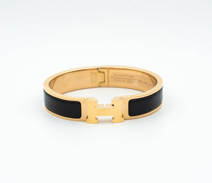 [⭐Shinejoy]H BLACK BRACELET