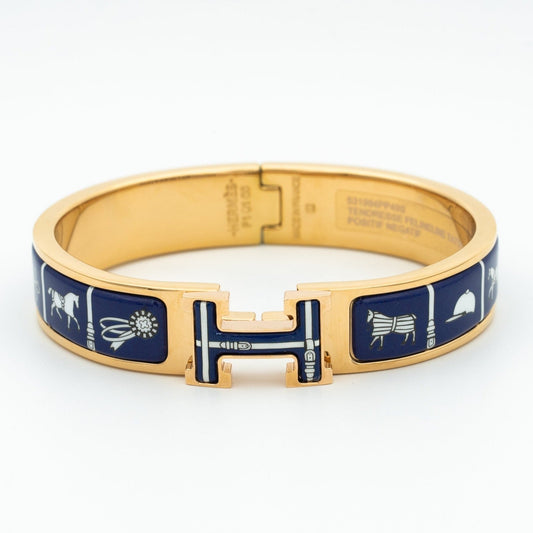 [⭐Shinejoy]H BRACELET BLUE CERAMIC