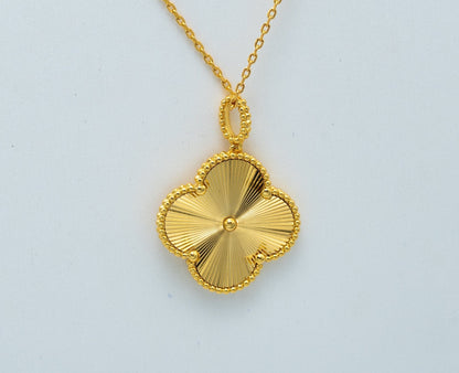 [⭐Shinejoy]CLOVER 25MM PEDANT NECKLACE GOLD