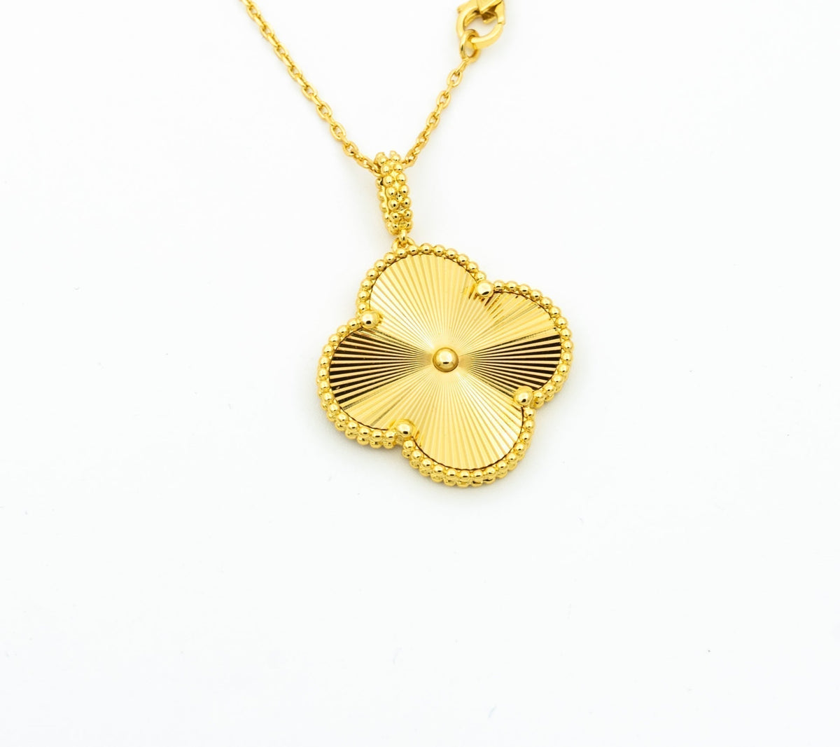 [⭐Shinejoy]CLOVER 25MM PEDANT NECKLACE GOLD