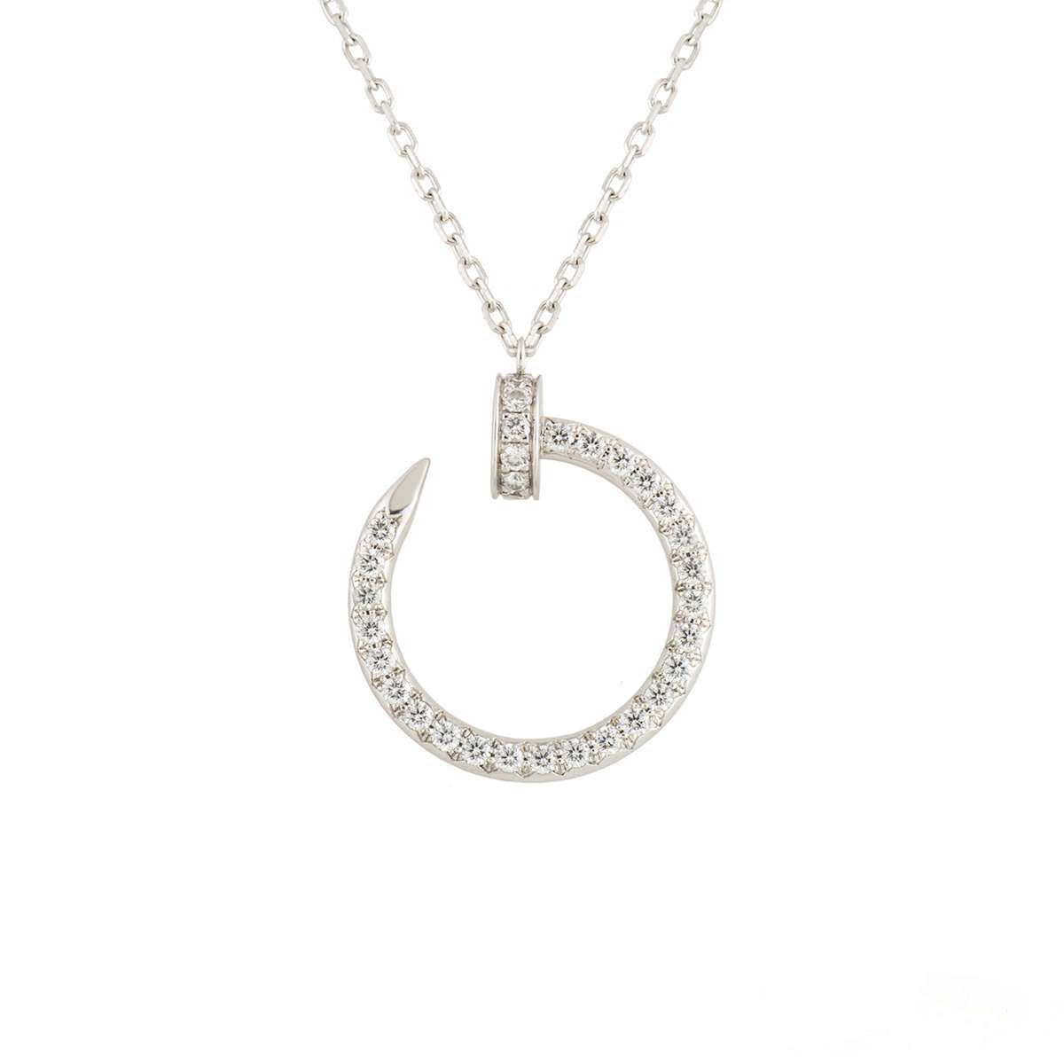 [⭐Shinejoy]JUSTE NECKLACE SILVER DIAMONDS