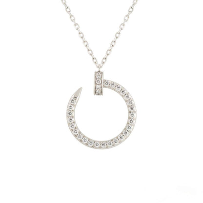 [⭐Shinejoy]JUSTE NECKLACE SILVER DIAMONDS