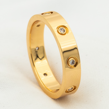 [⭐Shinejoy]LOVE RING 3.6MM 8 DIAMONDS