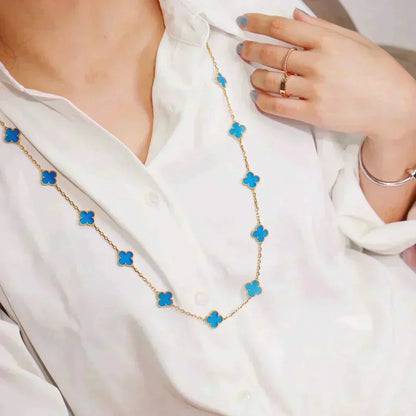 [⭐Shinejoy]CLOVER 20 MOTIFS TURQUOISE GOLD