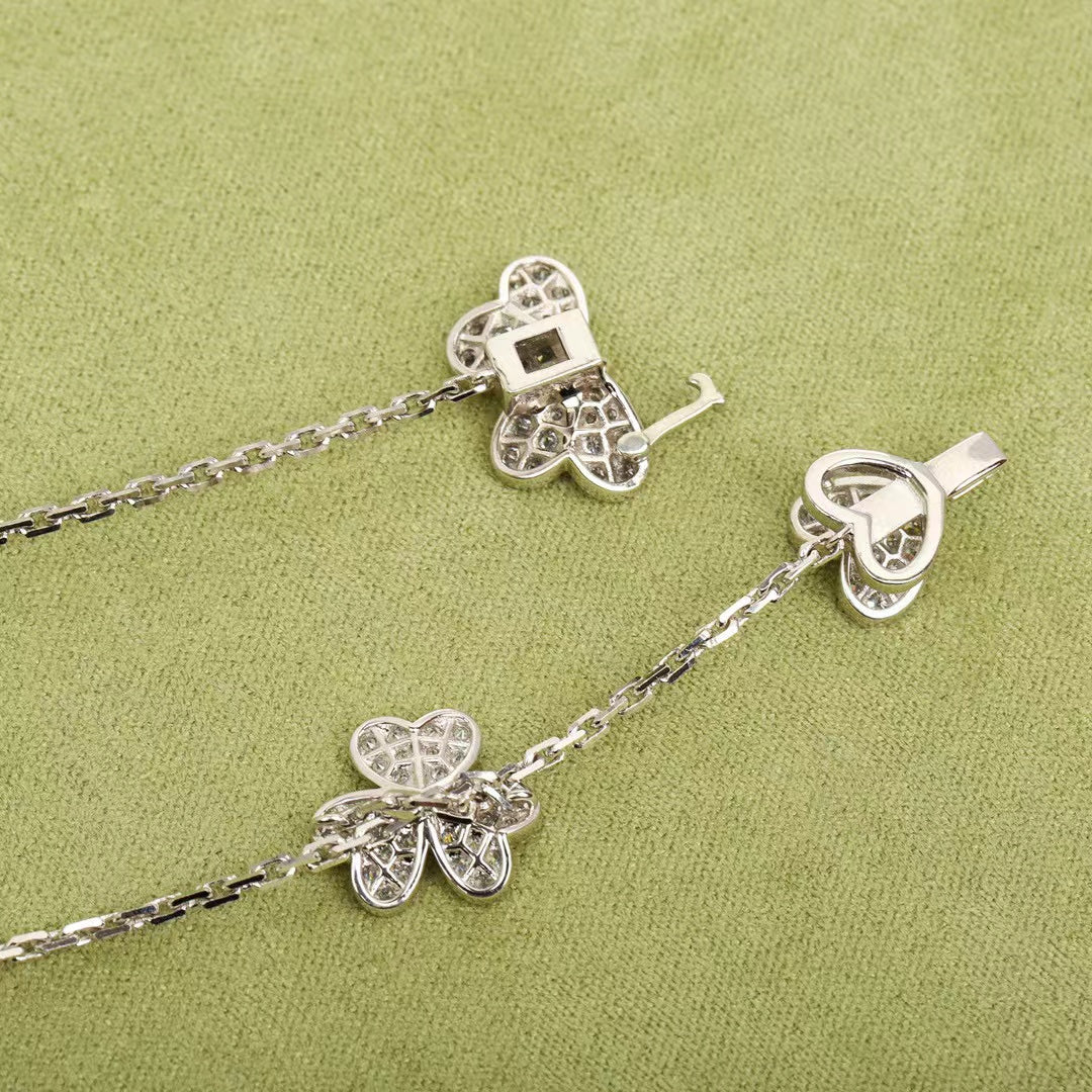 [⭐Shinejoy]FRIVOLE SILVER 9 FLOWERS NECKLACE