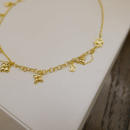 [⭐Shinejoy]BLOOMING SUPPLE NECKLACE BRASS