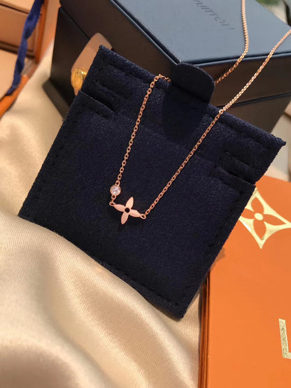[⭐Shinejoy]BLOSSOM PENDANT PINK GOLD AND DIAMOND