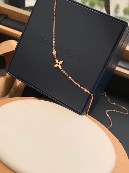 [⭐Shinejoy]BLOSSOM PENDANT PINK GOLD AND DIAMOND