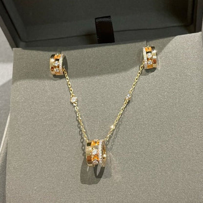 [⭐Shinejoy]CHAIN MOVE ROMANE PEDAND NECKLACE