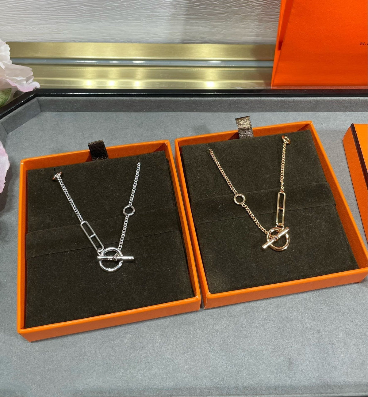 [⭐Shinejoy]HM STERLING CHAINE D'ANCRE HEART
