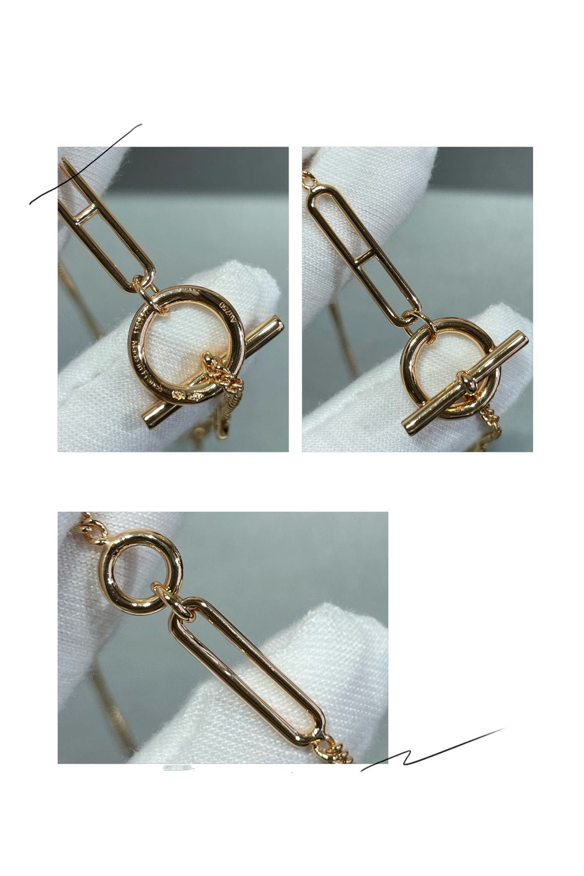 [⭐Shinejoy]HM STERLING CHAINE D'ANCRE HEART
