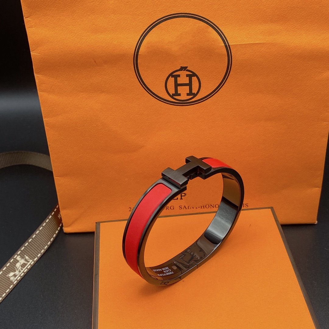 [⭐Shinejoy]CLIC HM SO BLACK RED BRACELET