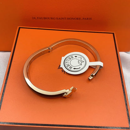 [⭐Shinejoy]CLASSIC HM CLIC BLACK 8MM ENAMEL BRACELET