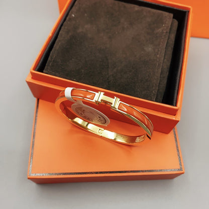 [⭐Shinejoy]CLASSIC HM CLIC RED 8MM ENAMEL BRACELET