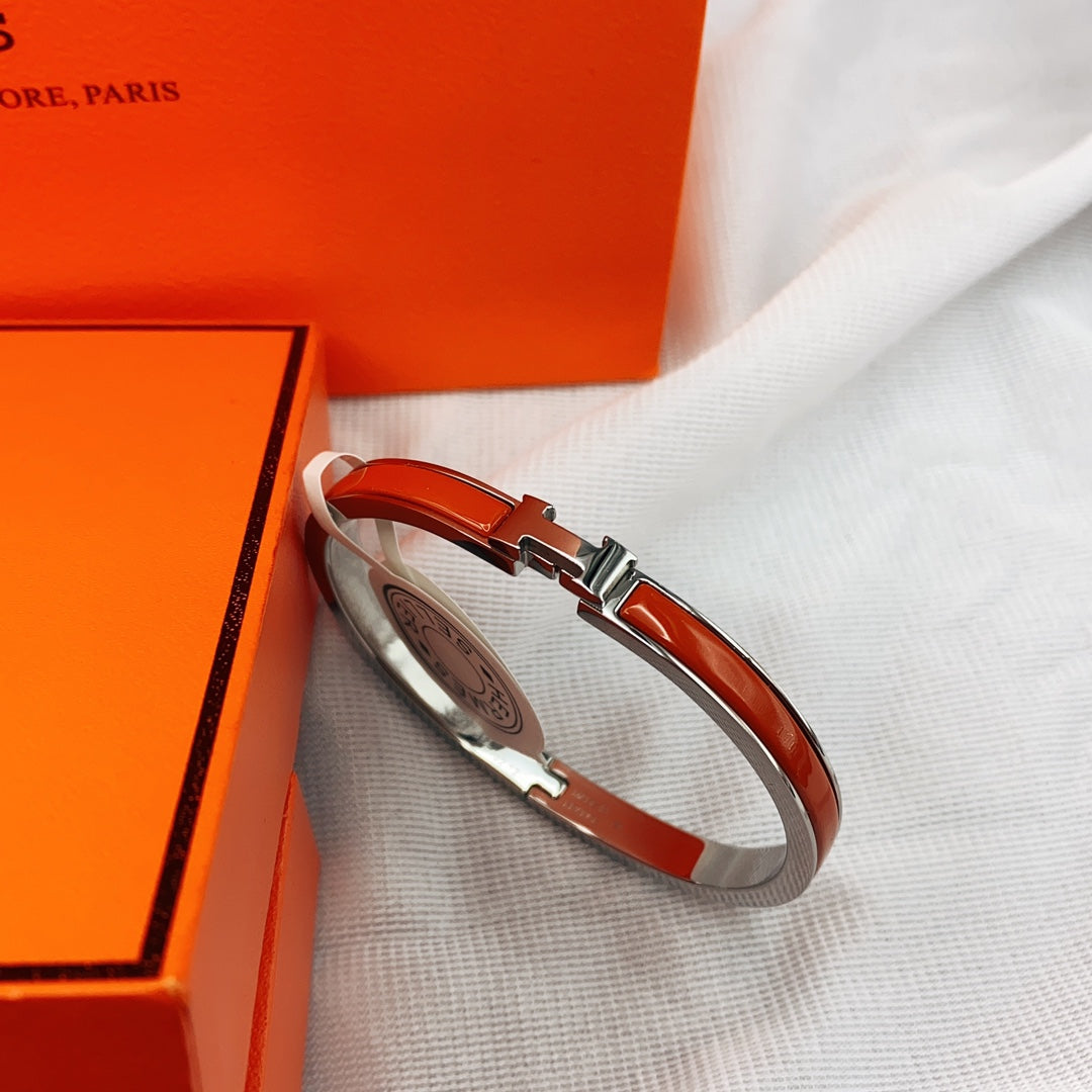 [⭐Shinejoy]CLASSIC HM CLIC RED 8MM ENAMEL BRACELET