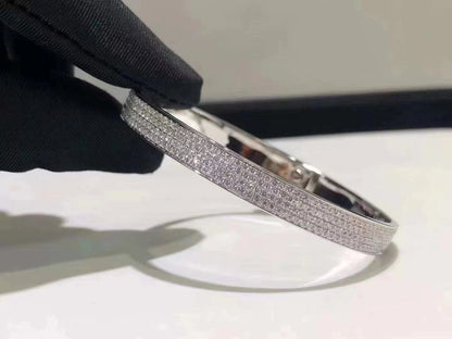 [⭐Shinejoy]HM KELLY BRACELET IN SILVER AND FULL PAVE DIAMOND