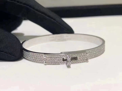 [⭐Shinejoy]HM KELLY BRACELET IN SILVER AND FULL PAVE DIAMOND
