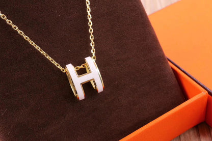 [⭐Shinejoy]HM CLIC YELLOW ENAMEL GOLD NECKLACE