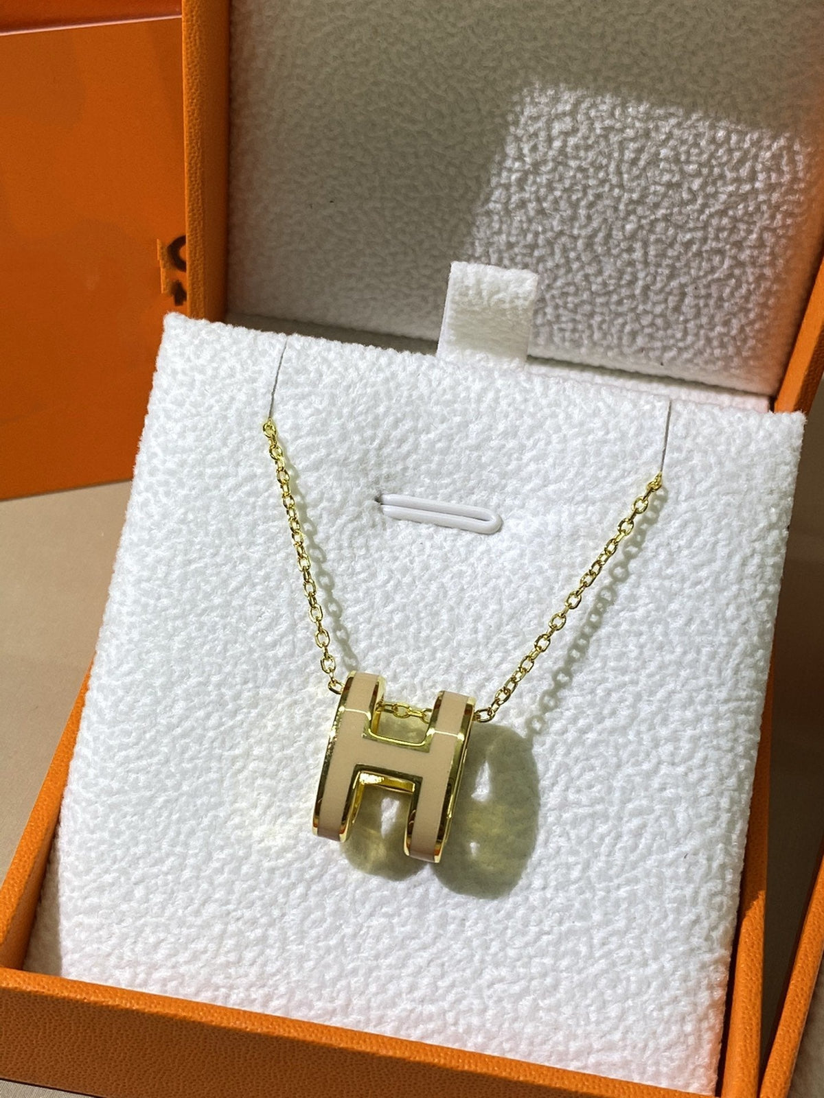 [⭐Shinejoy]HM CLIC YELLOW ENAMEL GOLD NECKLACE