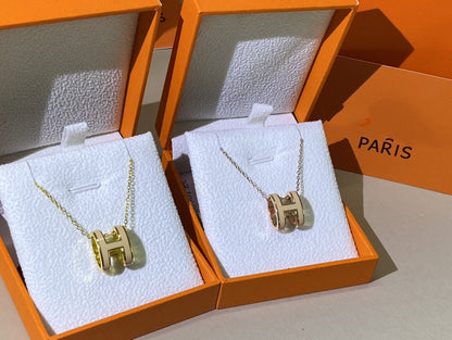 [⭐Shinejoy]HM CLIC YELLOW ENAMEL GOLD NECKLACE