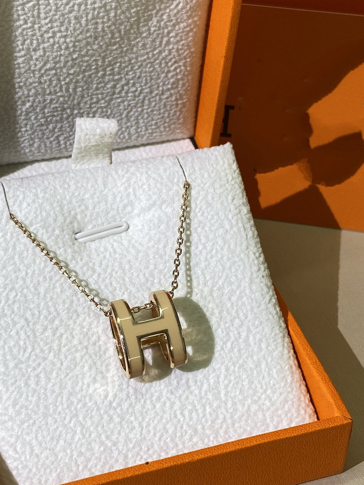 [⭐Shinejoy]HM CLIC YELLOW ENAMEL GOLD NECKLACE