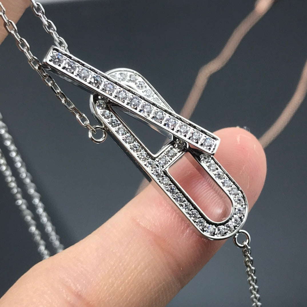 [⭐Shinejoy]HM NECKLACE PLATINUM ROSE GOLD DIAMOND
