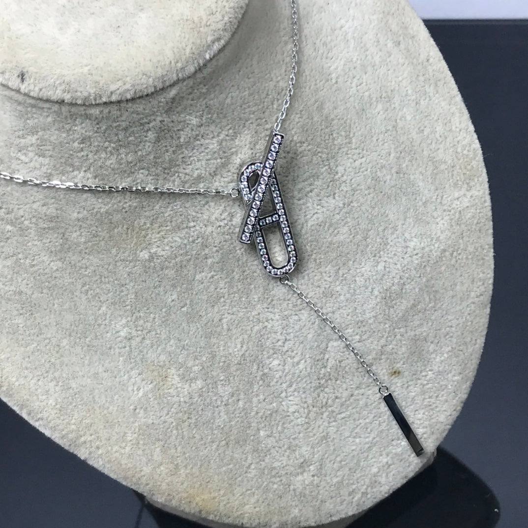 [⭐Shinejoy]HM NECKLACE PLATINUM ROSE GOLD DIAMOND