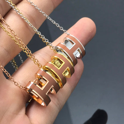 [⭐Shinejoy]H NECKLACE BROWN