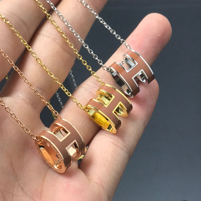[⭐Shinejoy]H NECKLACE BROWN
