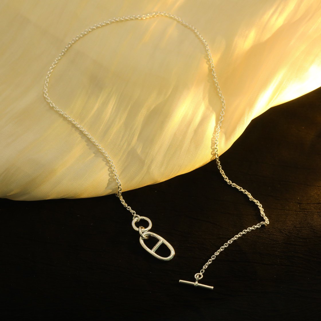 [⭐Shinejoy]HM CHAINE D'ANCRE PENDANT NECKLACE STERLING SILVER