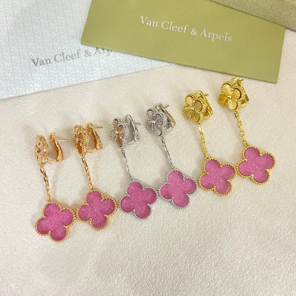[⭐Shinejoy]2026 NEW CLOVER 2 MOTIF  BUBBLE PINK ENAMEL