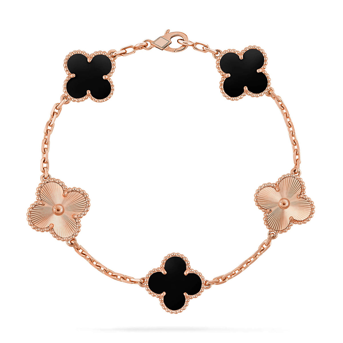 [⭐Shinejoy] CLOVER 5 MOTIF ONYXS BRACELET COLLECTION