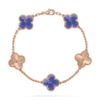[⭐Shinejoy]CLOVER 5 MOTIF BLUE VEINS BRACELET COLLECTION
