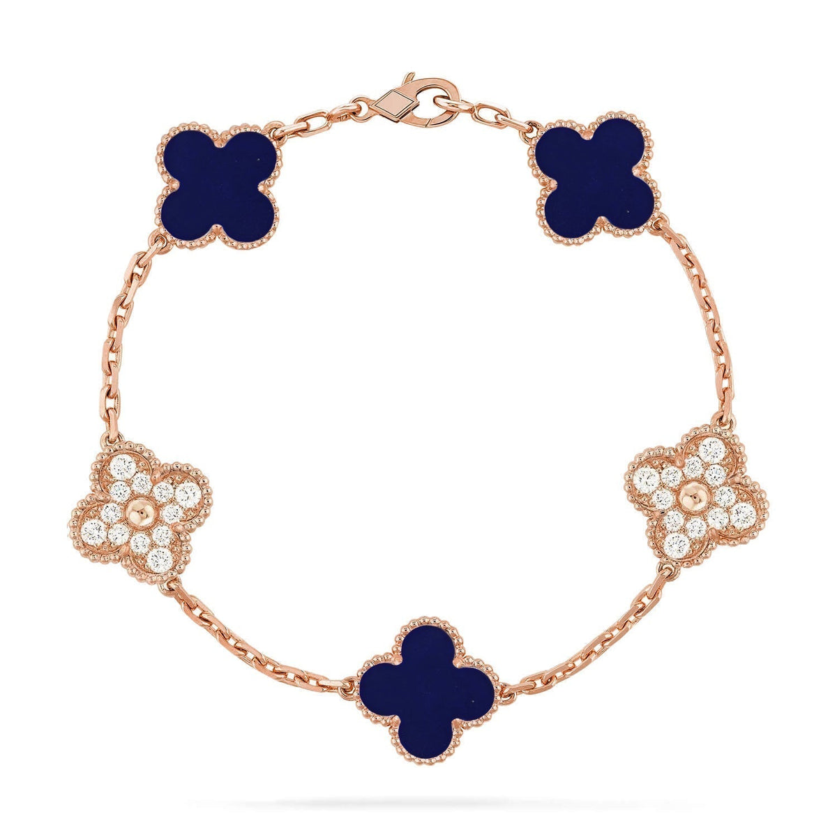 [⭐Shinejoy]CLOVER 5 MOTIF LAPIS LAZULI BRACELET COLLECTION