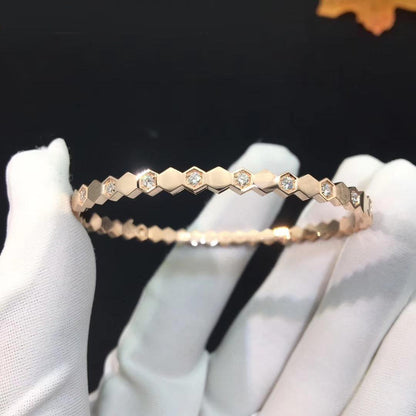 [⭐Shinejoy]BEE LOVE PINK GOLD DIAMOND BRACELET