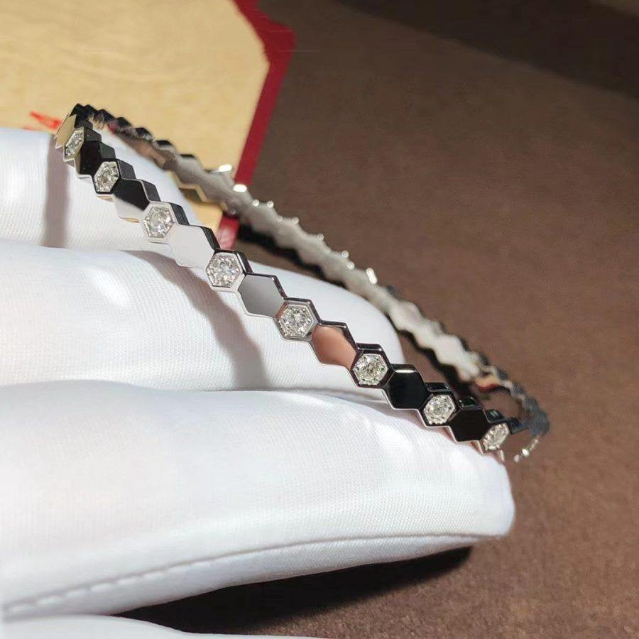 [⭐Shinejoy]BEE LOVE SILVER DIAMOND BRACELET