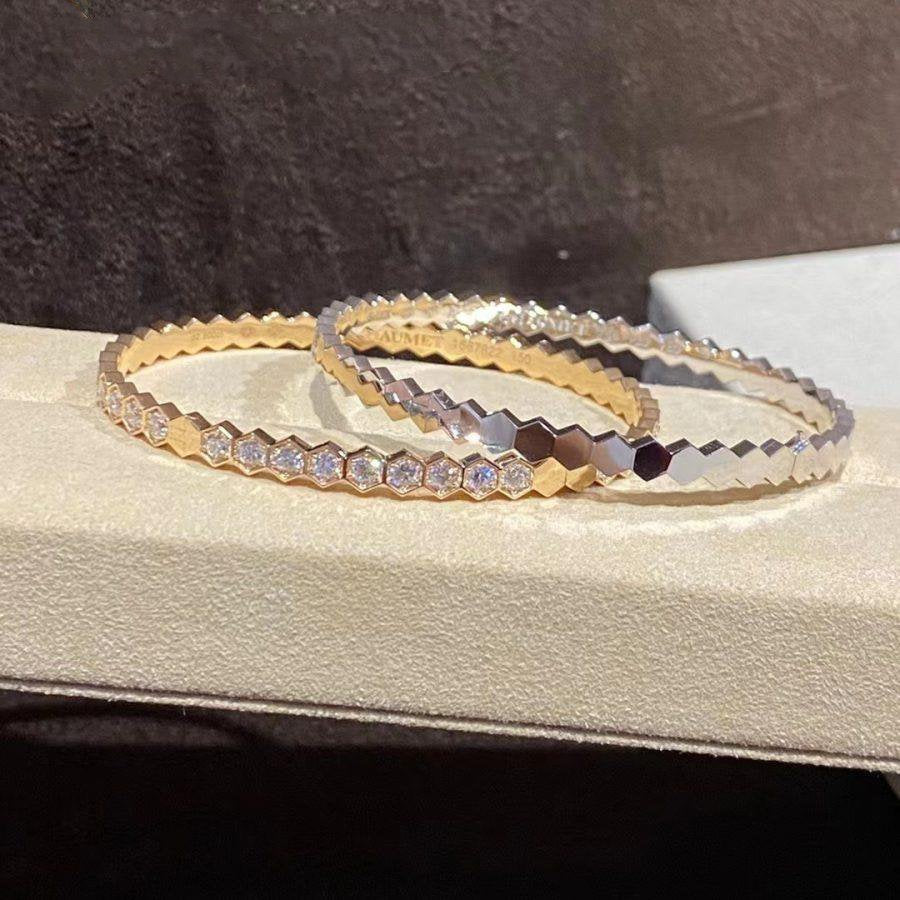 [⭐Shinejoy]BEE LOVE GOLD BRACELET FULL DIAMOND