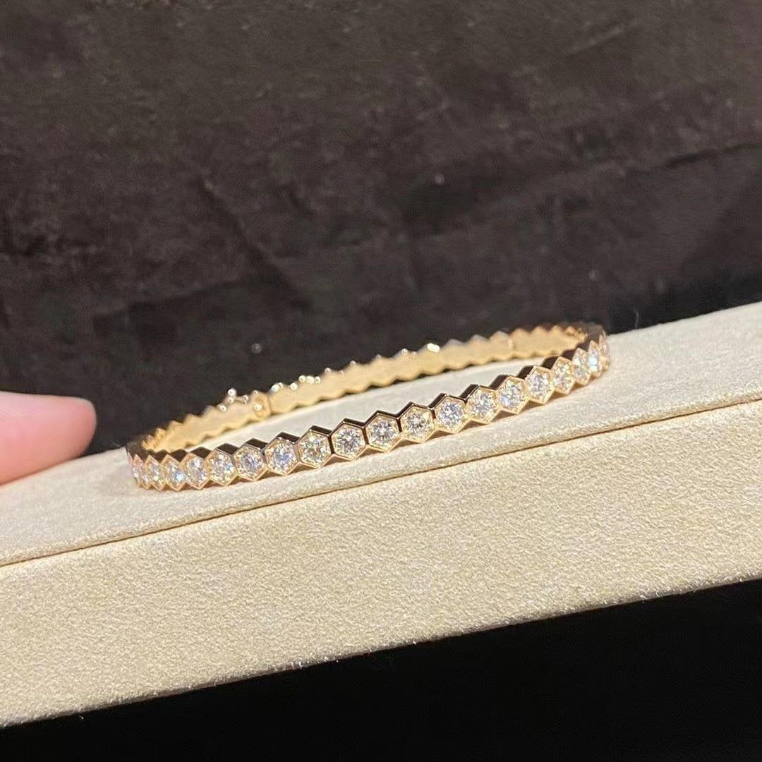 [⭐Shinejoy]BEE LOVE GOLD BRACELET FULL DIAMOND
