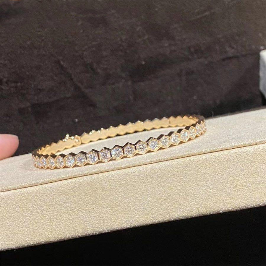 [⭐Shinejoy]BEE LOVE GOLD BRACELET FULL DIAMOND