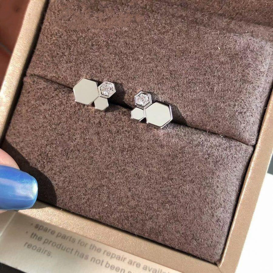 [⭐Shinejoy]BEE LOVE SILVER DIAMOND EARRINGS