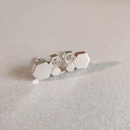 [⭐Shinejoy]BEE LOVE SILVER DIAMOND EARRINGS