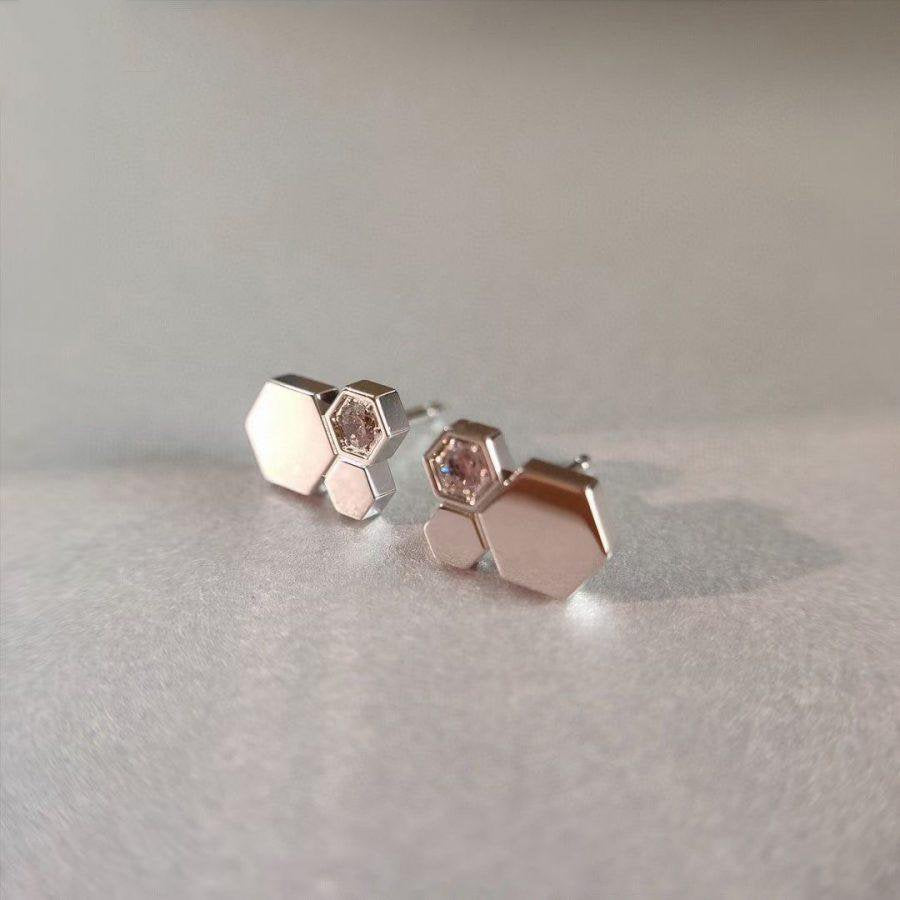 [⭐Shinejoy]BEE LOVE SILVER DIAMOND EARRINGS